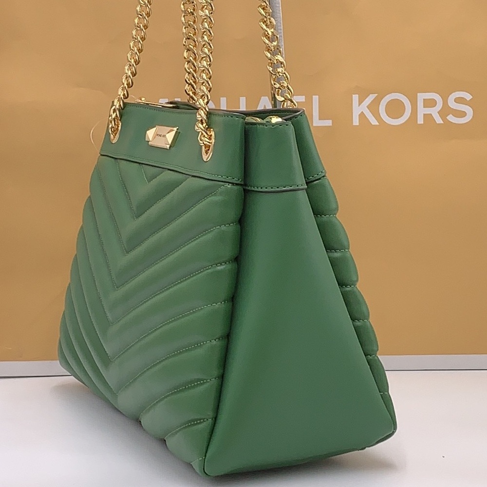 Michael Kors Whitney Women Ladies Md Tote Shoulder Handbag Bag Purse Fern Green - Picture 12 of 15
